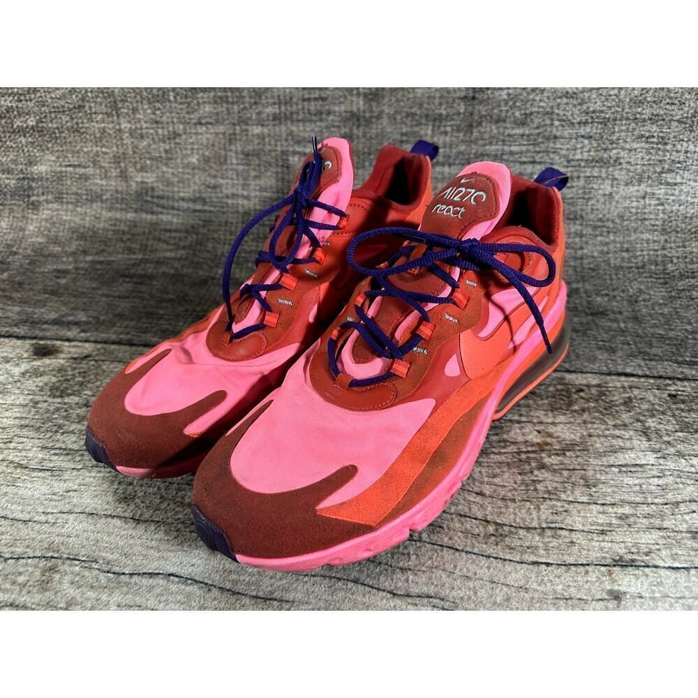Nike Air Max 270 React Electronic Mens Size 13 Running Shoes Sneakers AO4971-600